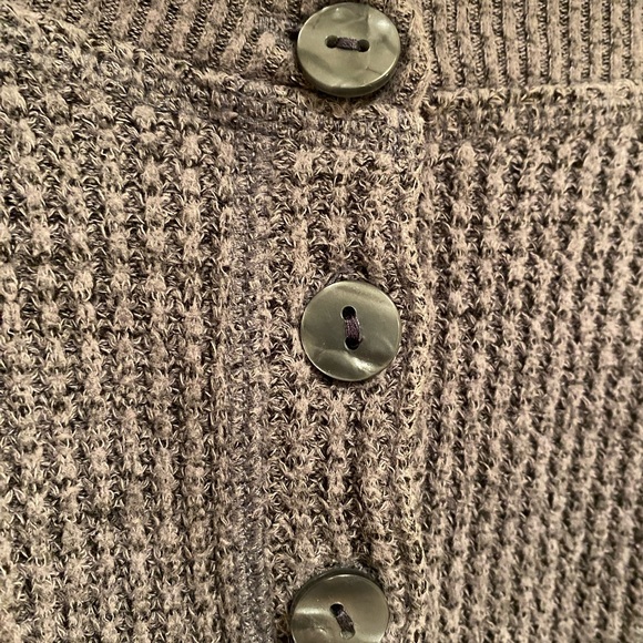 Cozy Gray Women's Henley Longsleeve - Picture 5 of 8